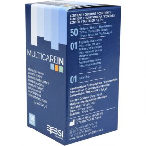 Ταινίες Σακχάρου συσκευής MULTICARE-IN 50 τεμάχια