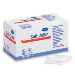 Κομπρέσες Εμποτισμένες σε Αλκοόλη Soft-Zellin® Hartmann 60 x 30mm