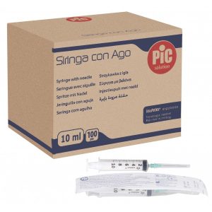 Σύριγγες Μιας Χρήσης με Βελόνα 10cc G-21 x 1½ 100 τεμάχια