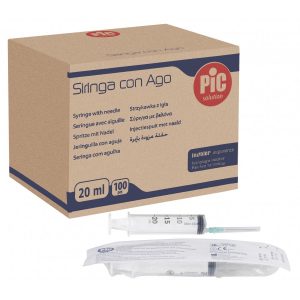 Σύριγγες Μιας Χρήσης με Βελόνα 20cc G-21 x 1½ 100 τεμάχια