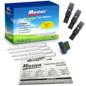 Ταινίες Μετρητή Λιπιδαιμικού Προφίλ Mission® Cholesterol | 25τμχ