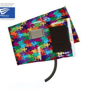 Περιχειρίδα Πιεσομέτρων ADC USA Adcuff™ Μονού Σωλήνα Puzzle Pieces Small Adult