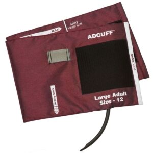 Περιχειρίδα Πιεσομέτρων ADC USA Adcuff™ Μονού Σωλήνα Burgundy Large Adult