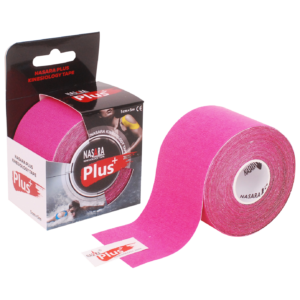 Tape Κινησιοθεραπείας / Επίδεσμος Nasara Plus 5mx5cm Ροζ