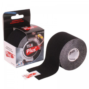 Tape Κινησιοθεραπείας / Επίδεσμος Nasara Plus 5mx5cm Μαύρο
