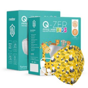 Παιδική Μάσκα Υψηλής Προστασίας FFP2/N95 QZER Bees | 10τμχ
