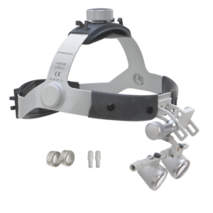 Set Μεγεθυντικές Λούπες Heine 2.5x/340mm σε Επαγγελματικό Κεφαλοδέτη Heine Headband L